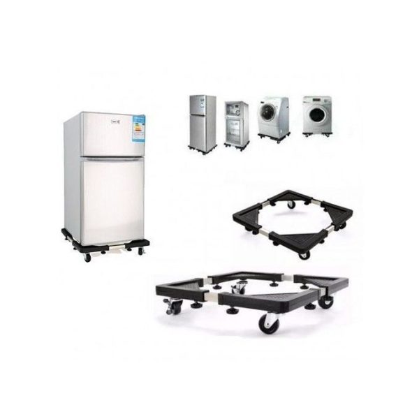 (Medium) Adjustable Washing Machine And Fridge Stand Trolley