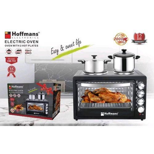 Electric Oven with 2 Hot Plates