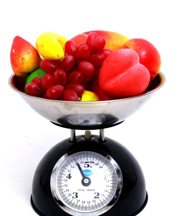 Nops branded 5kg retro-style mechanical kitchen scale