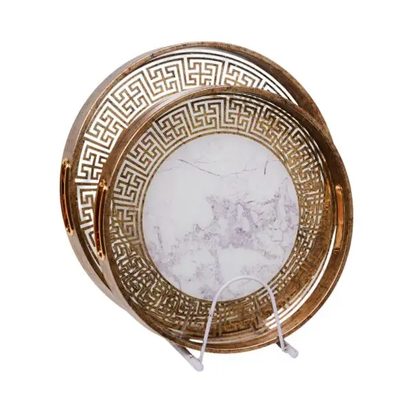 Decorative Serving Tray Set 2PC
