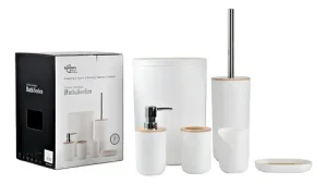 D_NQ_NP_677849-MLU105695170109_012026-O.webp 6-piece White Bamboo Bathroom Accessory Set