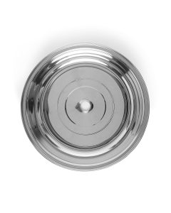 Stainless steel 10.5-inch plate cover or basin