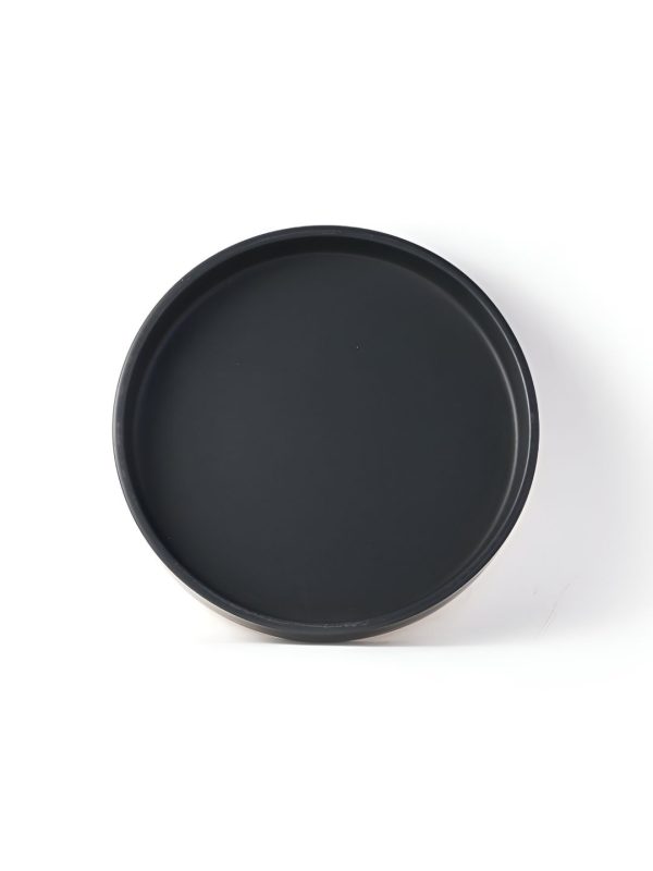 Black Ceramic Dinner Plate (Small)