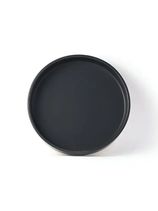 Black Ceramic Dinner Plate (Small)