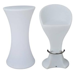 LED Bar Table & Two Chairs