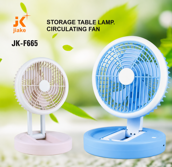 Portable Storage Table Lamp Fan