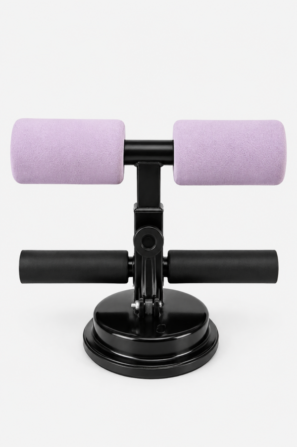 Portable self-suction sit-up bar