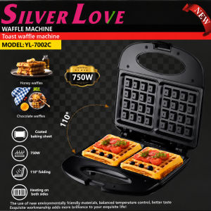 The Silver Love Waffle Machine